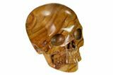 Realistic, Polished Picture Jasper Skull #151155-2